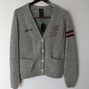 Stussy wool cardigan S